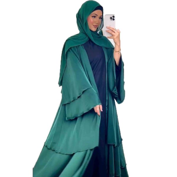 Enfärgad muslimsk abaya kofta - Image 2